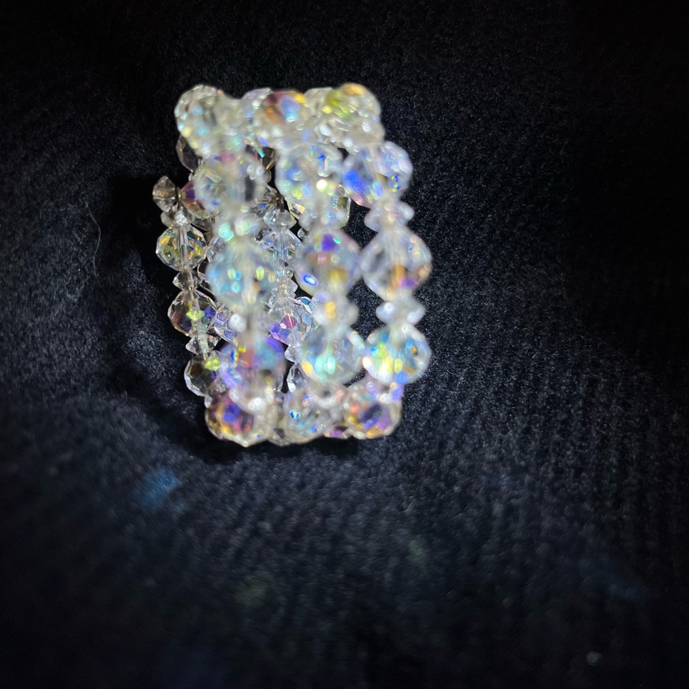 Crystal Beaded Bracelet vintage - Picture 14 of 17